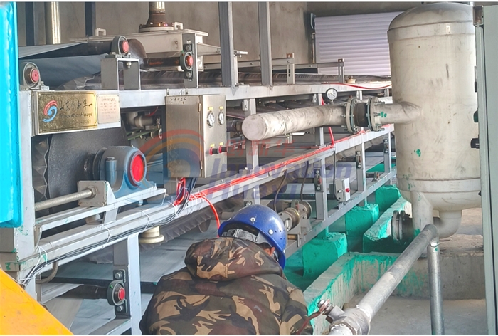 吉林某輕軌供熱脫硫石膏深度脫水項目